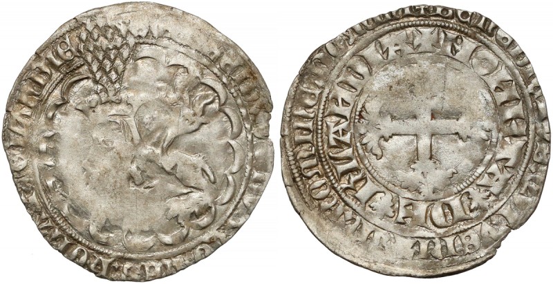 Niderlandy, Willem V (1345-1389), Dwugrosz Srebro, średnica 30 mm, waga 2.85 g. ...