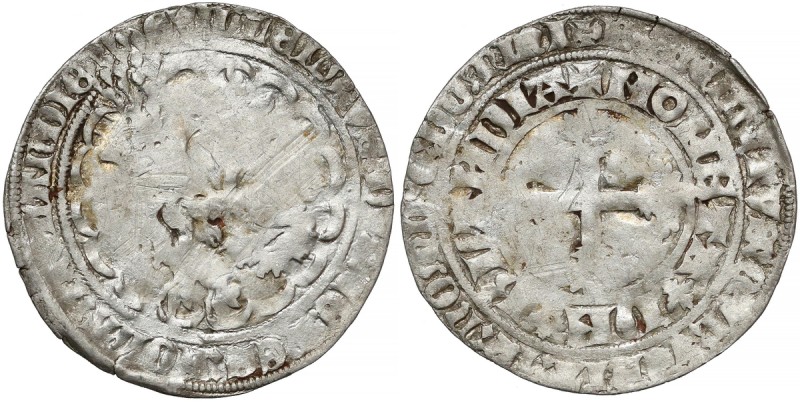 Niderlandy, Willem V (1345-1389), Dwugrosz Srebro, średnica 30.2-30.7 mm, waga 2...