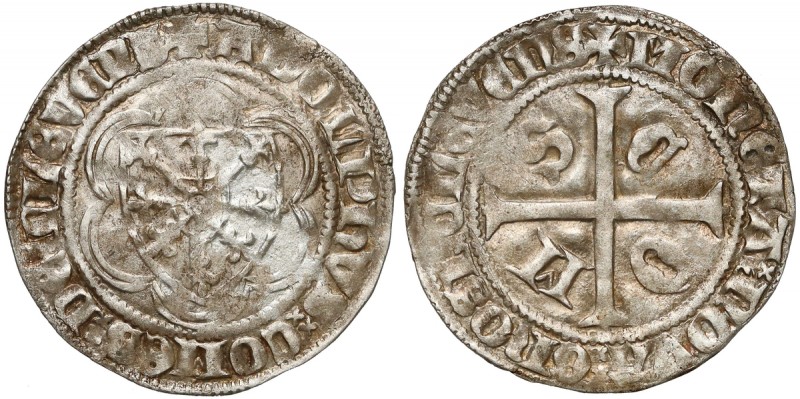 Niderlandy, Adolph I, Graf von Kleve (1368-1391), Grosz Waga: 2,17 g. Średnica: ...