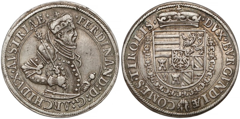 Austria, Ferdynand II, Talar Hall (1565-1595) - AVSTRIAE Srebro, średnica 40.5 m...