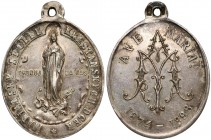 Czech Republic, Religious medal 1898 - Mother of God / Mariansky Spolek...