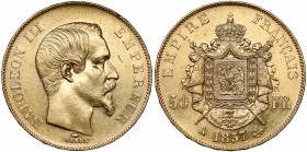 France, Napoleon III, 50 Francs 1857-A, Paris