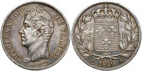 France, Charles X, 5 Francs 1829-A, Paris