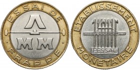 France, ESSAI, 10 francs (1987) - bimetalallique