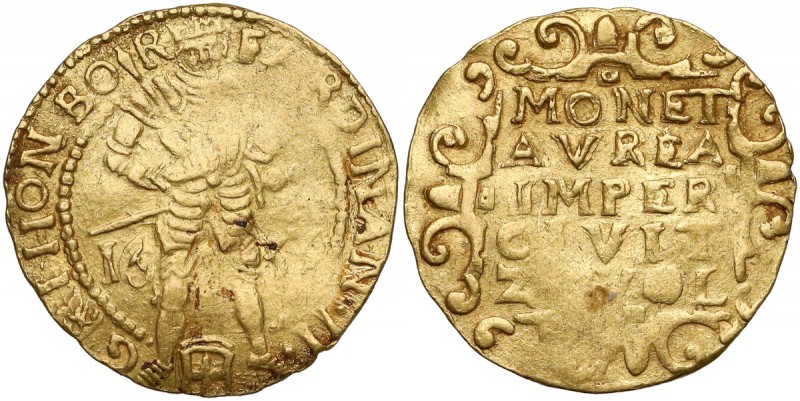 Netherlands, Zwolle, Ferdinand II, Ducat 1633 Złoto, średnica 21.7 mm, waga 3.49...