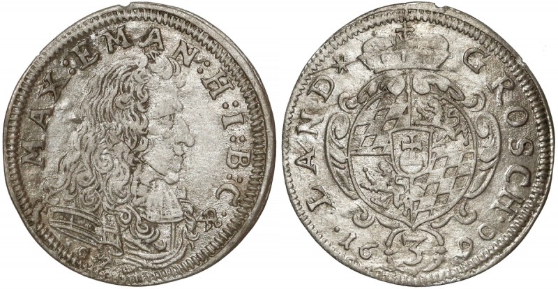 Niemcy, Bawaria, Maksymilian II Emanuel, 3 krajcary 1690 
Grade: XF 

GERMANY