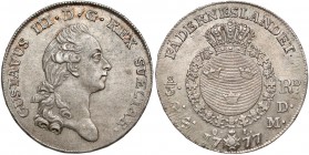 Sweden, Gustav III, 2/3 Riksdaler 1777 SM