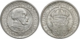 Sweden, Gustav V, 2 Kronor 1921