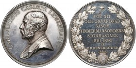 Sweden, Medal Carl Magnus Casimir Lewenhaupt 1895 (Lindberg)