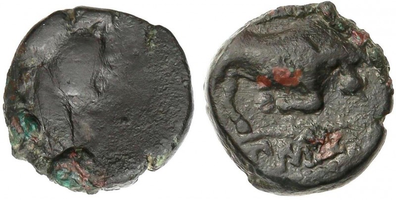 GREEK COINS
AE 12. 130-120 a.C. MASSALIA. Cabeza laureada de Apolo a derecha . ...