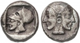 GREEK COINS
Dracma. 500-470 a.C. LAMPSAKOS. MYSIA. Anv.: Cabeza femenina janiforme. Rev.: Cabeza de Atenea con casco a izquierda dentro de cuadrado i...