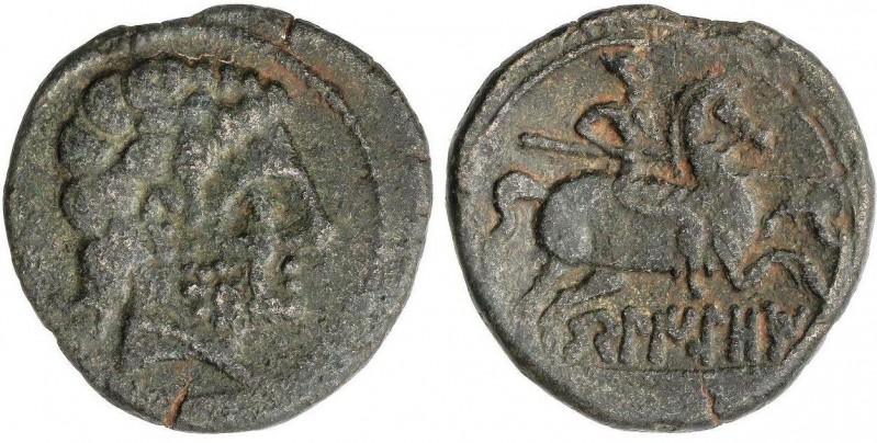 CELTIBERIAN COINS
As. 120-20 a.C. BELIGIOM (BELCHITE, Zaragoza). Anv.: Cabeza b...