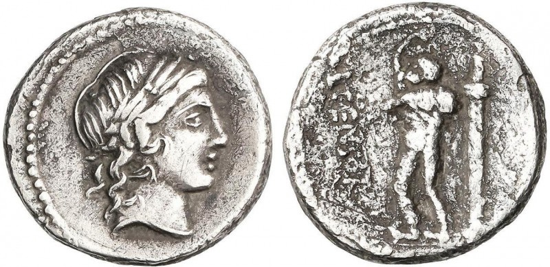 ROMAN COINS: ROMAN REPUBLIC
Denario. 88 a.C. MARCIA-24. L. Marcius Censorinus. ...