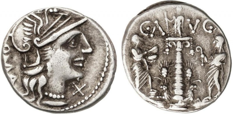 ROMAN COINS: ROMAN REPUBLIC
Denario. 135 a.C. MINUCIA-3. C. Minucius Augurinus....