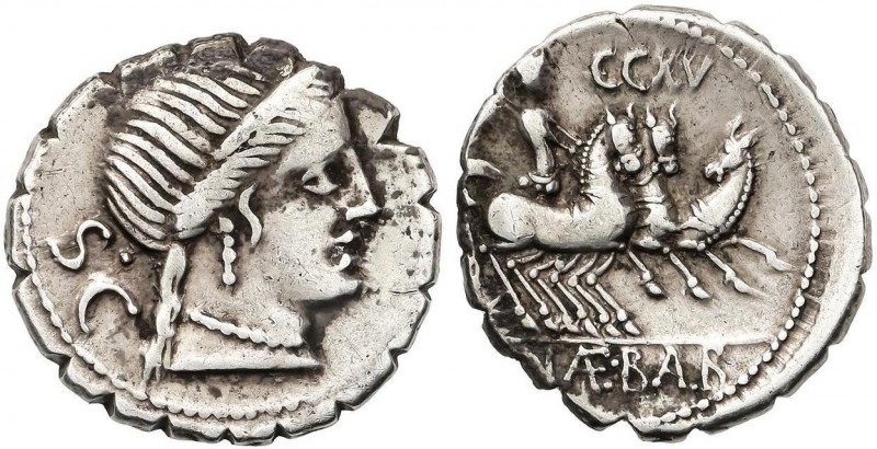 ROMAN COINS: ROMAN REPUBLIC
Denario. 79 a.C. NAEVIA-6. C. Naevius Balbus. Rev.:...