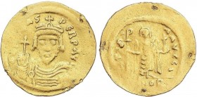 BYZANTINE COINS
Sólido. FOCAS (602-610 d.C.). CONSTANTINOPLA. Anv.: dN (FOC)AS PERP. AVG. Busto de frente con globo crucífero. Rev.: (VIC)TORIA AVGG....