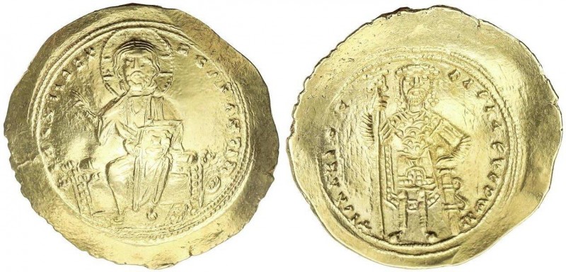 BYZANTINE COINS
Histamenon Nomisma. (1057-1059 d.C). ISAAC I COMENO. CONSTANTIN...