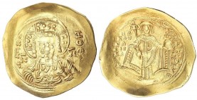 BYZANTINE COINS
Hyperpyron. (1143-1180 d.C.). MANUEL I COMENO. CONSTANTINOPLA. Anv.: Busto de Cristo de frente entre IC - XC. Rev.: Manuel de pie con...