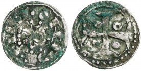 MEDIEVAL COINS: CATALONIA-ARAGÓN
Diner. RAMON BERENGUER III. BARCELONA. Anv.: ·BARCINO en leyenda exterior que empieza debajo. Lirio entre puntos. Re...