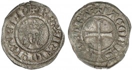 MEDIEVAL COINS: CATALONIA-ARAGÓN
Malla. JAUME II DE MALLORCA. MALLORCA. Anv.: Busto de frente sin flequillo. Rev.: Cruz latina. 0,41 grs. Ve. Pátina....