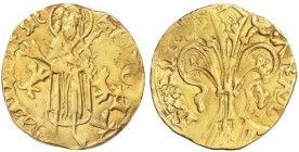 MEDIEVAL COINS: CATALONIA-ARAGÓN
Florí. ALFONS IV. MALLORCA. Anv.: S.IOHA-NNES B. Marca: M gótica y perro-perro. Rev.: +ARAGO-REX AL. 3,39 grs. AU. P...