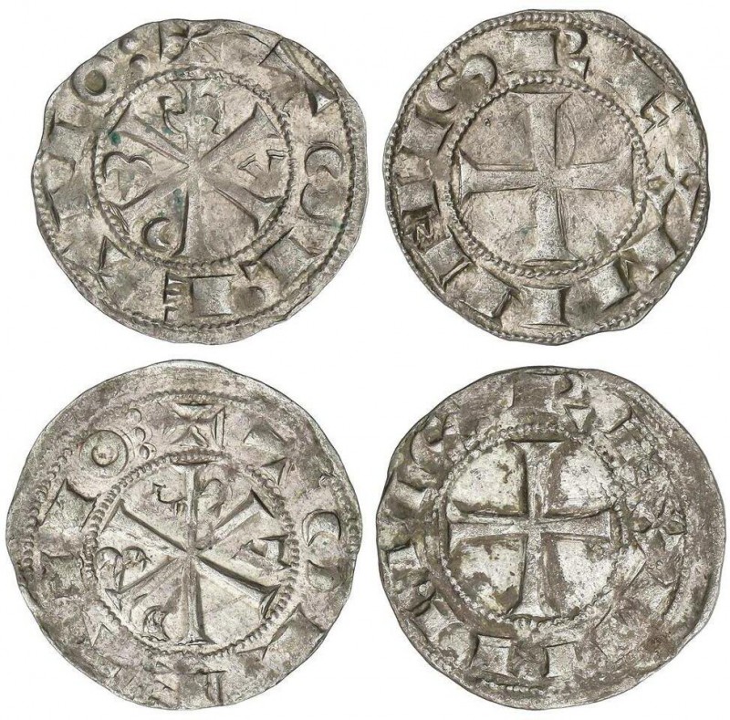 MEDIEVAL COINS: KINGDOM OF CASTILE AND LEÓN, TEMPORARY UNION
Lote 2 monedas 1 D...