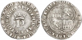 MEDIEVAL COINS: KINGDOM OF CASTILE AND LEÓN
Real. PEDRO I. SEVILLA. Anv.: P coronada. Rev.: Castillos y leones cuartelados, S debajo. 3,04 grs. AR. F...