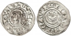 MEDIEVAL COINS: KINGDOM OF NAVARRE
Dinero. SANCHO VII. Anv.: ¶SANCIVS¶REX. Efigie a izquierda. Rev.: ¶NAVARRORVM. Estrella sobre creciente hueco. 0,7...