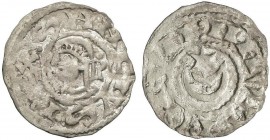MEDIEVAL COINS: KINGDOM OF NAVARRE
Óbolo. SANCHO VII. Anv.: ¶SANCIVS¶REX. Efigie a izquierda. Rev.: ¶NAVARRORVM. Estrella sobre creciente hueco. 0,38...