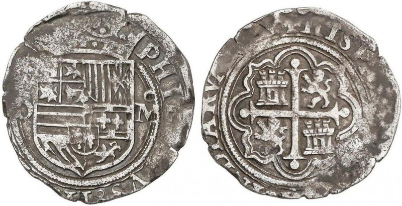 SPANISH MONARCHY: PHILIP II
1 Real. S/F. MÉXICO. O. Anv.: O - ¶. 3,22 grs. AC-2...