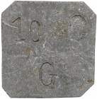 PESETA SYSTEM: LOCAL ISSUES OF THE CIVIL WAR
10 Cèntims. Aj. de GRATALLOPS. Fe. RARA. AT-1192. MBC.