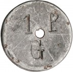 PESETA SYSTEM: LOCAL ISSUES OF THE CIVIL WAR
1 Pesseta. Aj. de GRATALLOPS. Fe. (Rayitas). RARA. AT-1189. MBC.