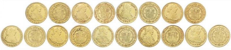 LOTS AND COLLECTIONS
Lote 9 monedas 2 Escudos. 1774 a 1807. CARLOS III (3) y CA...