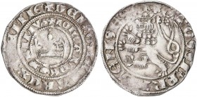 WORLD COINS: BOHEMIA AND MORAVIA
Gros. JUAN I (1310-1346). PRAGA. Anv.: IOhANNES:PRIMVS/DEI:GRATIA:REX:BOEMIE. Corona. Rev.: GROSCI:PRAGENSIS. León r...