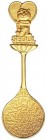 WORLD COINS: KOREA
Cucharita de Oro. 1988. JUEGOS OLÍMPICOS. SEUL. 18,55 grs. AU (970). Ø 108x34 mm. Ornamentada con mascota y logos de diferentes de...