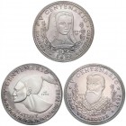 WORLD COINS: CUBA
Lote 3 monedas 50 Pesos. 1991. AR. V Centenario Descubrimiento América: Juana ´La Loca´, Velázquez y Hatuey. Las tres con certifica...