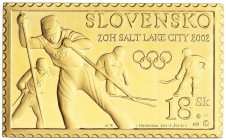 WORLD COINS: SLOVAKIA
Plaqueta en forma de sello. 2002. JUEGOS OLÍMPICOS INVIERNO SALT LAKE CITY. Anv.: Diferentes disciplinas olímpicas de invierno....
