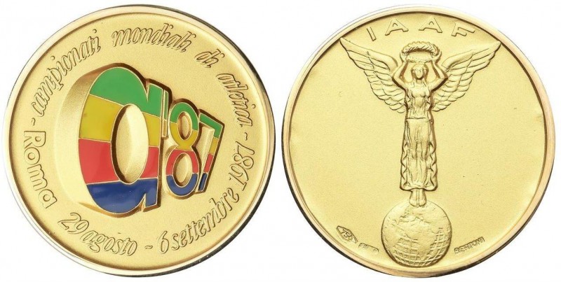 WORLD COINS: ITALY
Medalla. 29 Agosto - 6 Septiembre 1987. I.A.A.F. - CAMPIONAT...