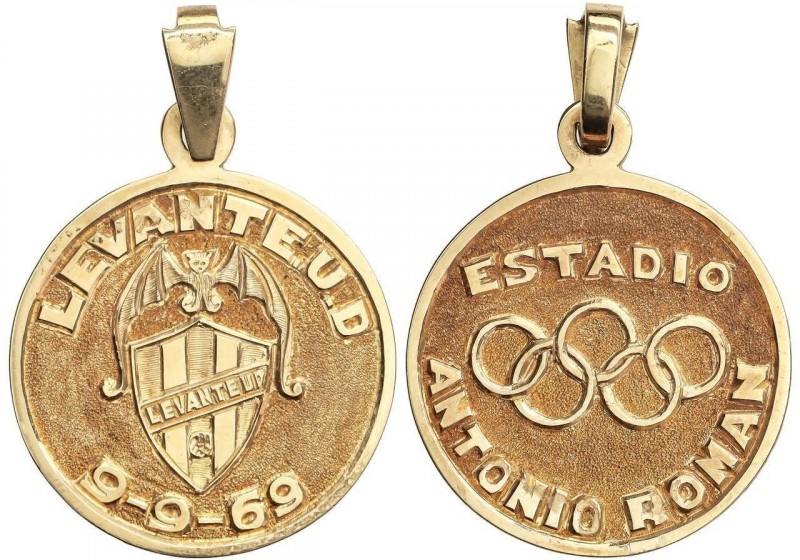 SPANISH MEDALS
Estadio Antonio Román. 9-9-69. LEVANTE U.D. Anv.: Escudo del Lev...