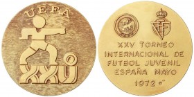 SPANISH MEDALS
XXV Torneo Internacional de Fútbol Juvenil - España. Mayo 1972. U.E.F.A. Anv.: UEFA. Árbitro, Balón con forma de logo UEFA, debajo XXV...
