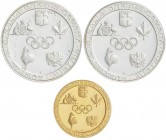 WORLD MEDALS
Set 3 Medallas. 1896-1996. AUSTRALIA, GRECIA, CANADÁ, FRANCIA y AUSTRIA. Anv.: AUSTRALIA·GREECE·CANADA·FRANCE·AUSTRIA. Aros Olímpicos; a...