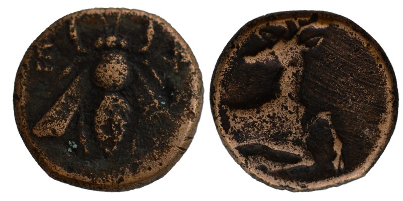 GREEK - IONIA - Ephesus -Obv. Bee, R, Deer front to right. retrospective Sear 43...