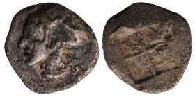 TROAS. Gargara. 5th century BC. 
Obol (Silver) ΓAP Head of a nymph to left, her hair bound in sakkos. Rev. Quadripartite incuse square. CNG E-Auction...