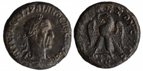 Trajan Decius Seleucis and Pieria. AD 250-251. 
AR Tetradrachm of Antioch, AYT K Γ ME KY ΔEKIOC TRAIANOC CEB, laureate, draped, and cuirassed bust ri...