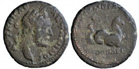 BITHYNIA NIKOMEDIA, Antoninus Pius, AD (138-161)
AE Obv .: AUT KAIS - ANTWN [...], bust with laurel wreath r. Rev .: NIKOMHD / MHTROPO, Hippocampus t...