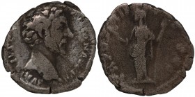 Marcus Aurelius AD 161-180. 
Rome. Denarius AR, Condition Very Good 2.1 gr. 17.5 mm.