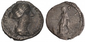 Faustina II AD 147-175. 
Rome. Denarius AR, Condition Very Good 2.5 gr. 17 mm.