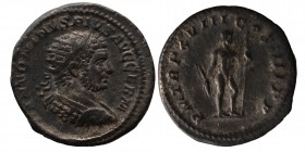 Caracalla, 198-217. 
Denarius (Silver) Rome, 216. ANTONINVS PIVS AVG GERM Laureate head of Caracalla to right. Rev. P M TR P XVIIII COS IIII P P Jupi...