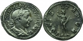 GORDIAN III AD.239 / 240 
Obv: IMP GORDIANVS PIVS FEL AVG Obverse description: Laureate, draped and armored bust of Gordian III on the right, Rev: IO...