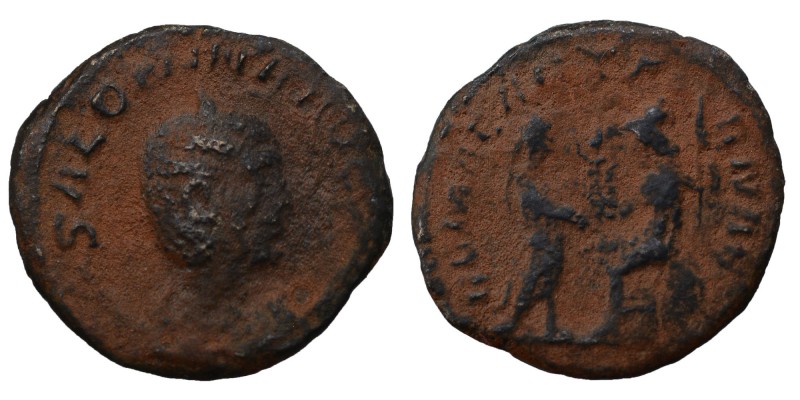 Salonina (Augusta), A.D. 254-268. 
AE, antoninianus, Antioch. SALONINA AVG, dia...